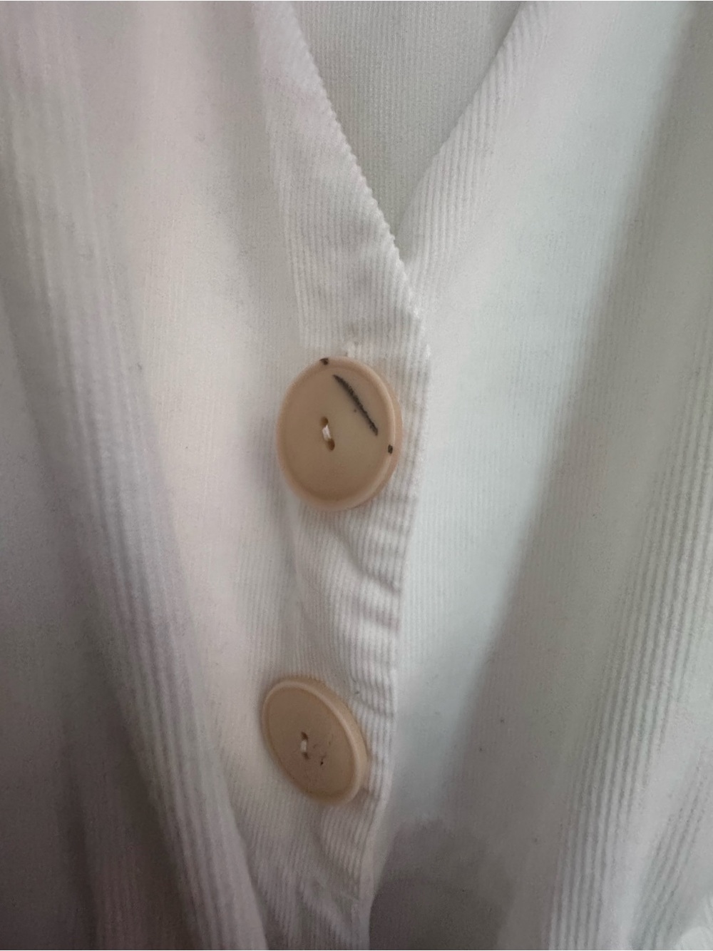 Zara White Drawstring Button Front Jacket - Picture 2 of 9